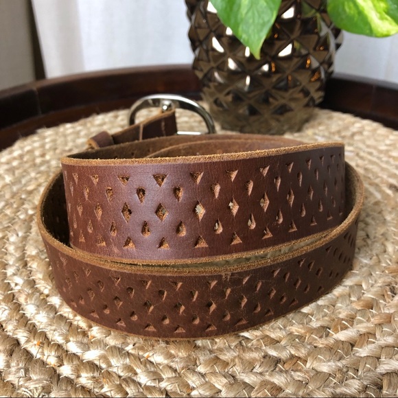 Fashion Leather Belt Brown - Picture 2 of 4